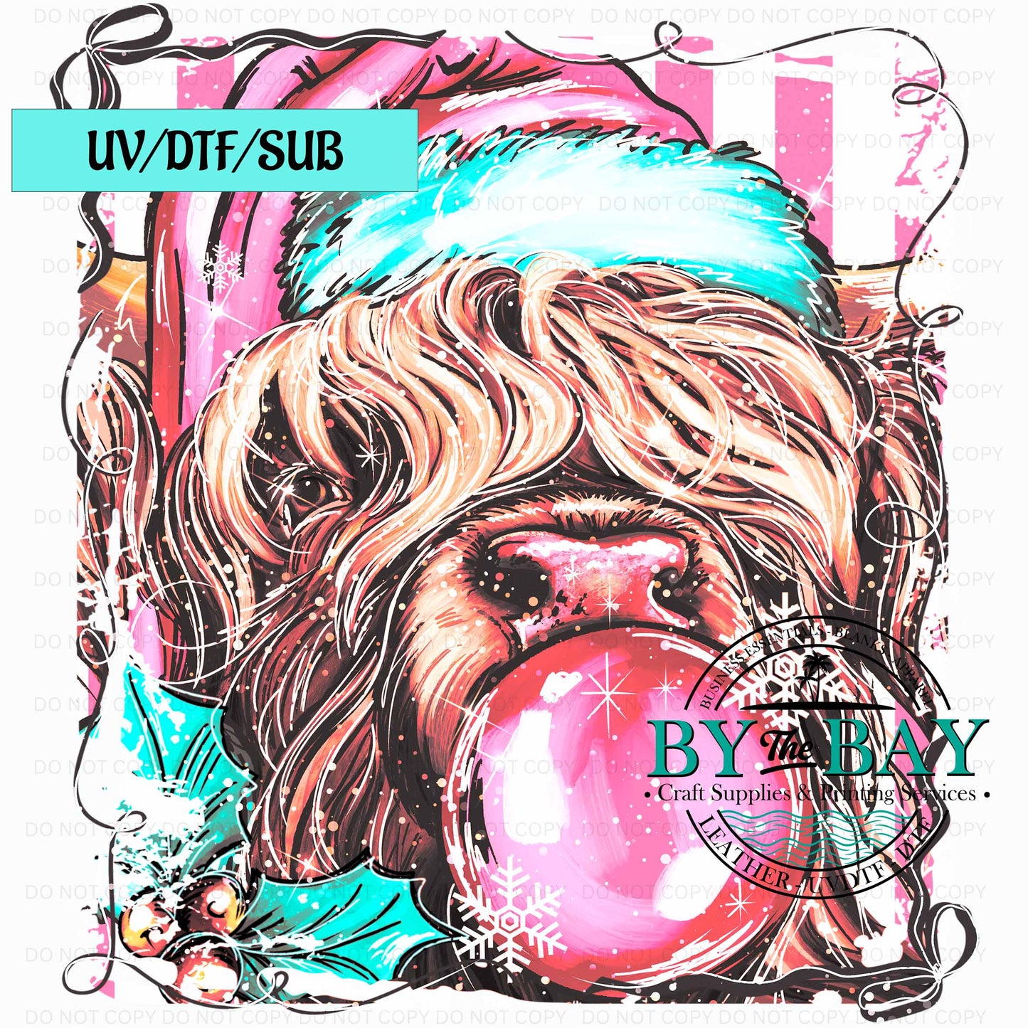 Highland 2 Xmas UV/DTF/SUB Print