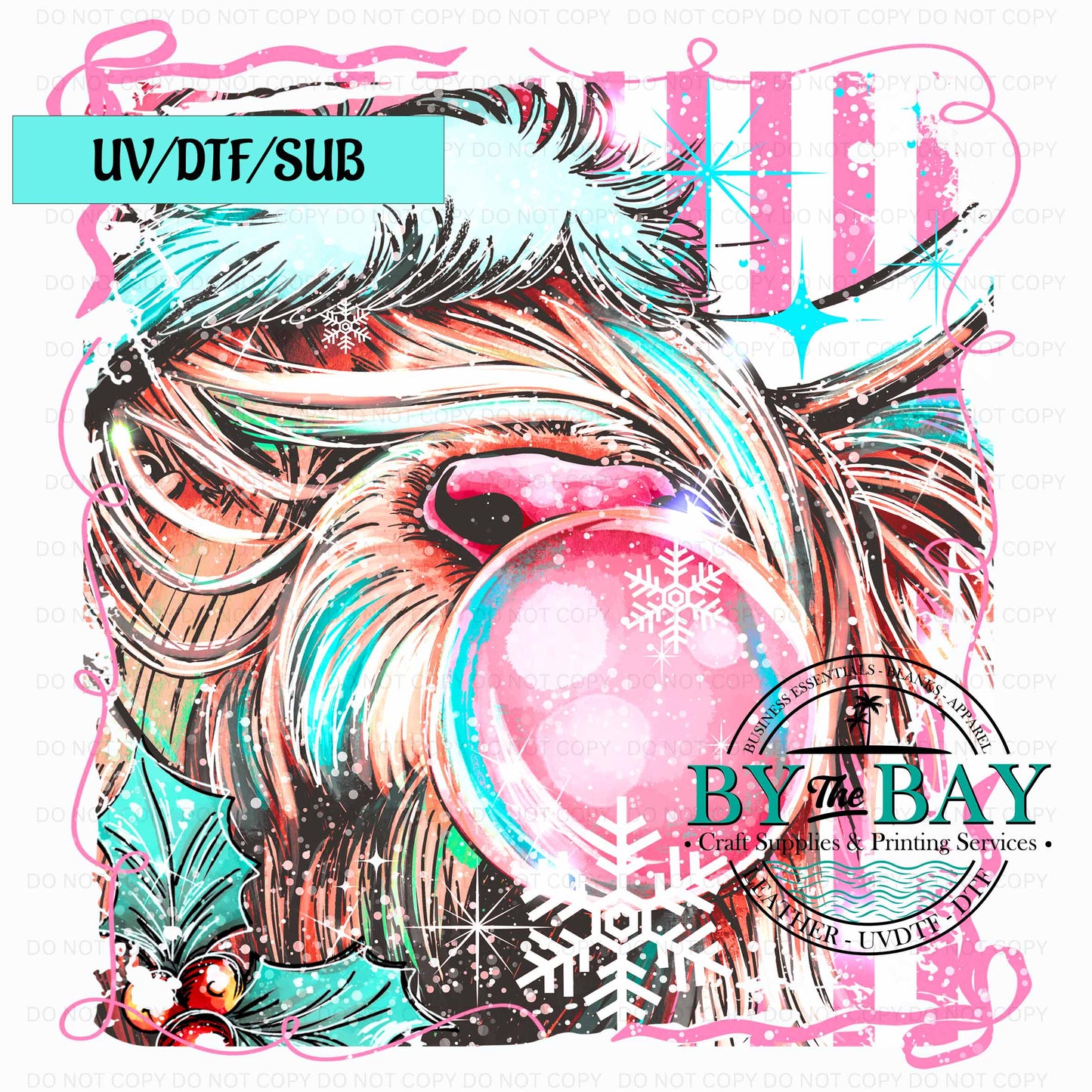 Highland 3 Xmas UV/DTF/SUB Print