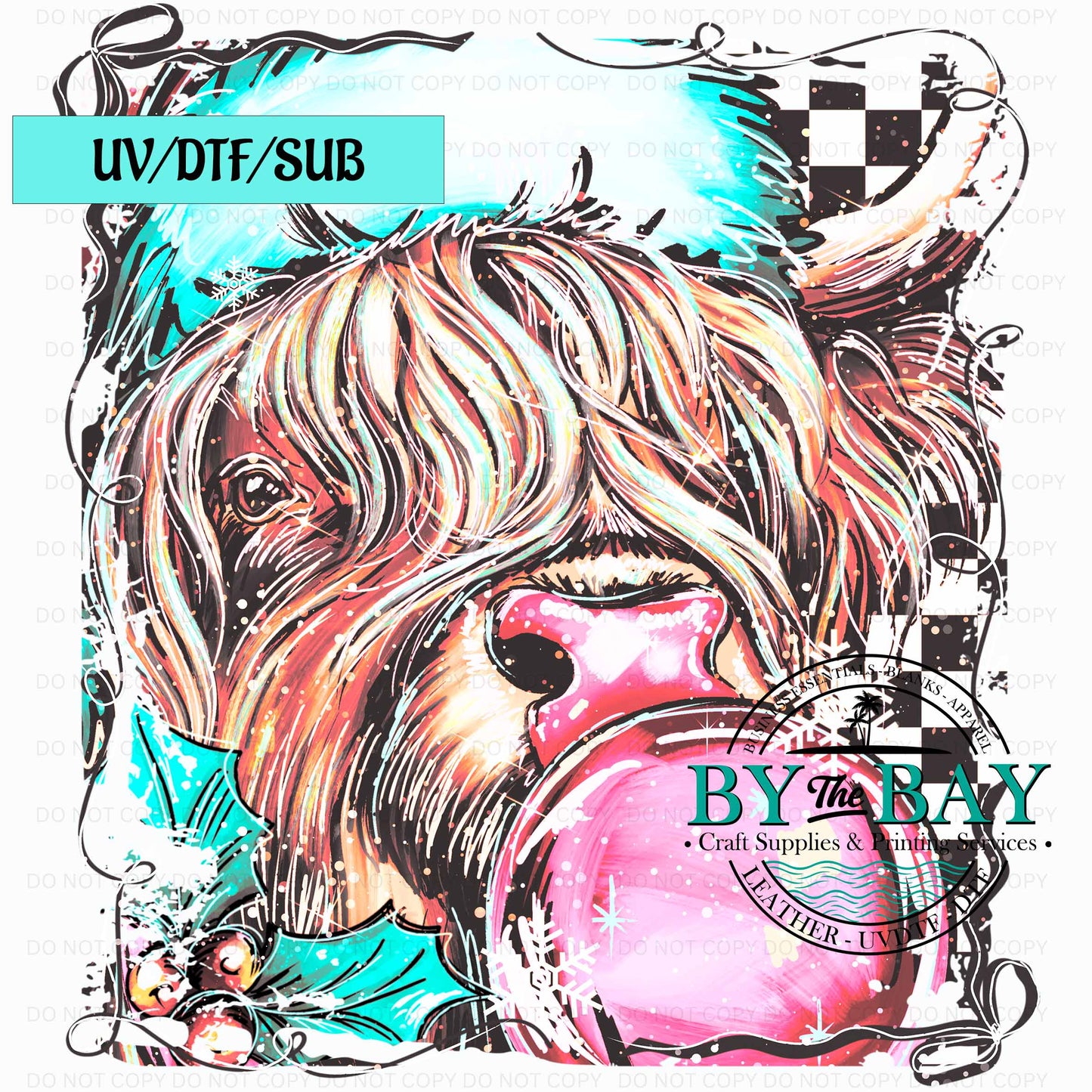 Highland 4 Xmas UV/DTF/SUB Print