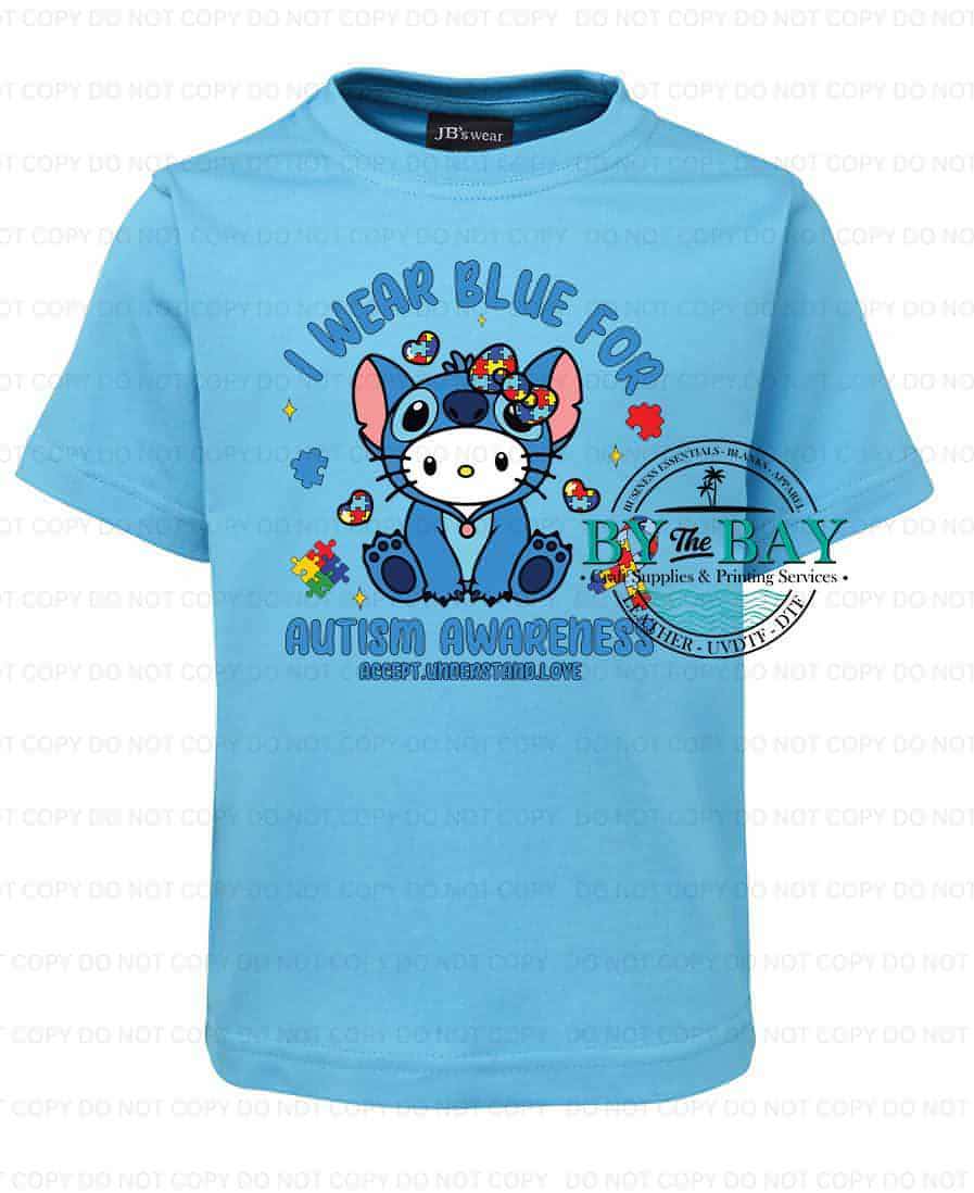 HK I wear blue Autism tee