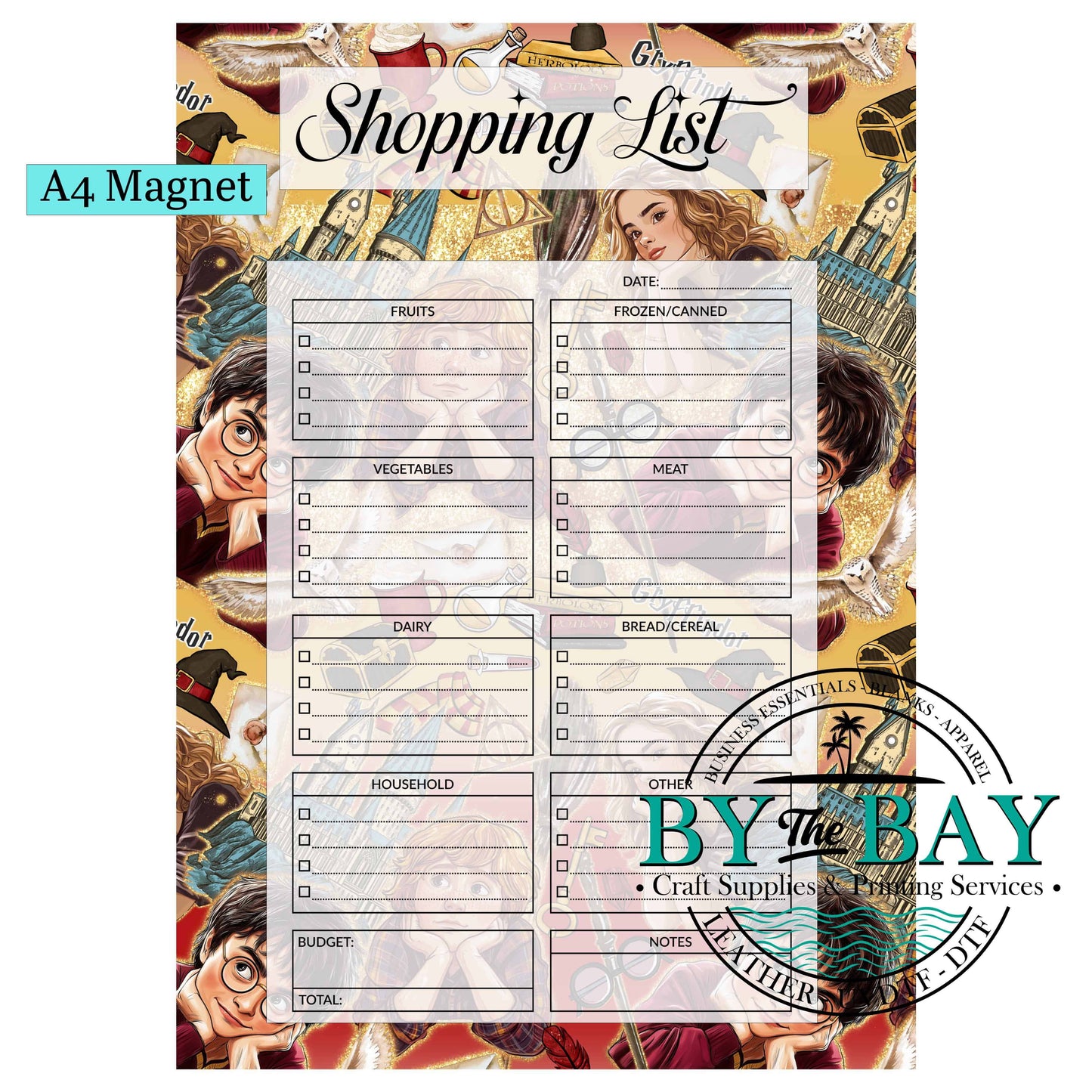 HP A4 Shopping List Magnet