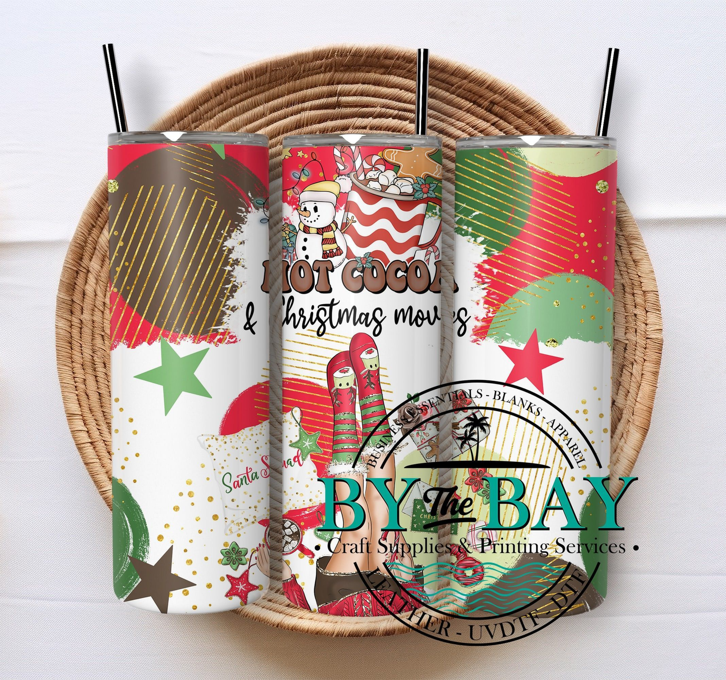 Hot Cocoa Xmas Movies 20oz SUB Tumbler Print