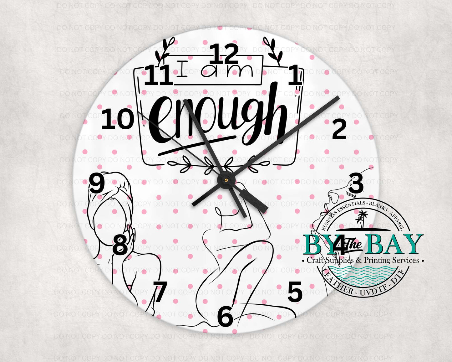 I Am Enough Clock