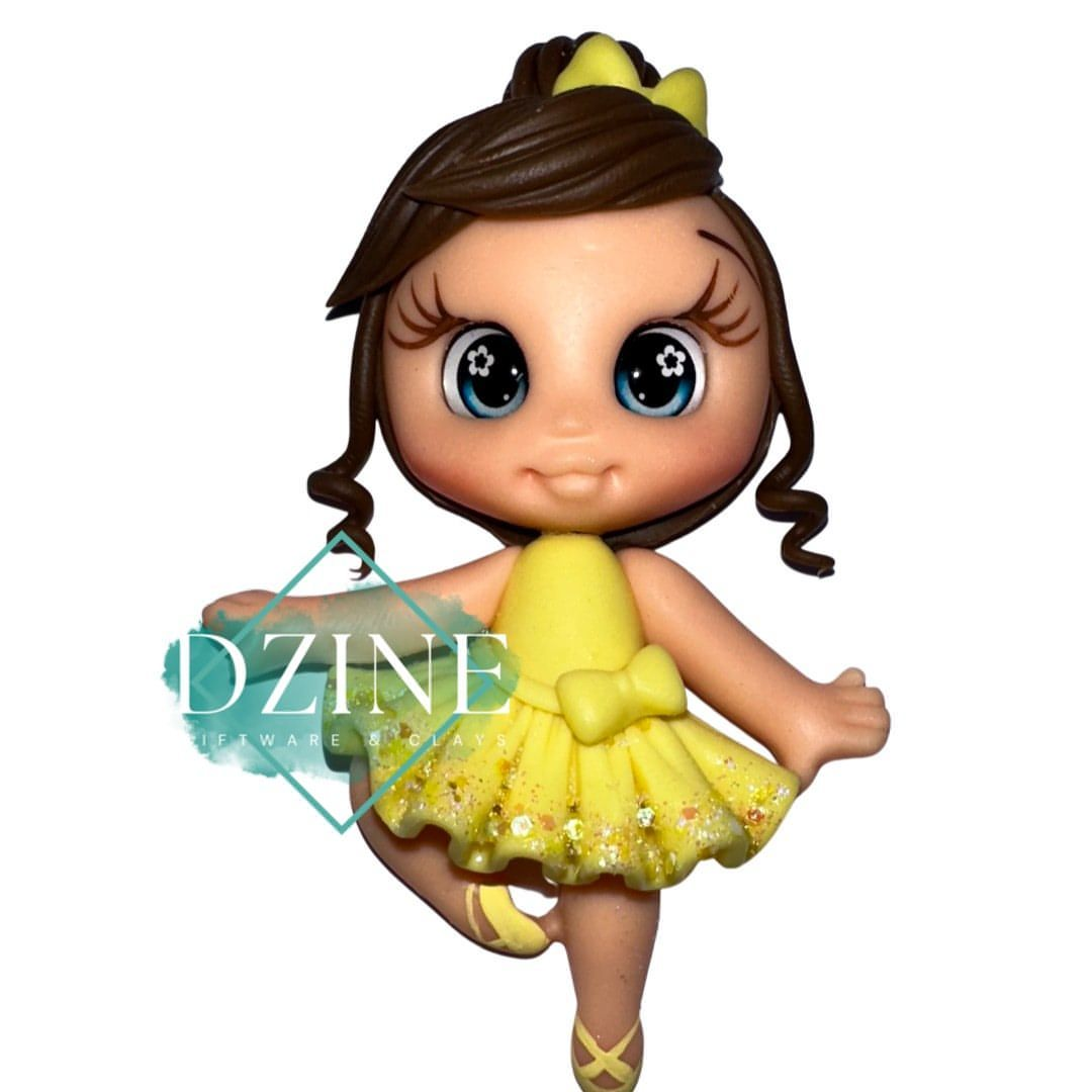 Yellow tutu ballerina