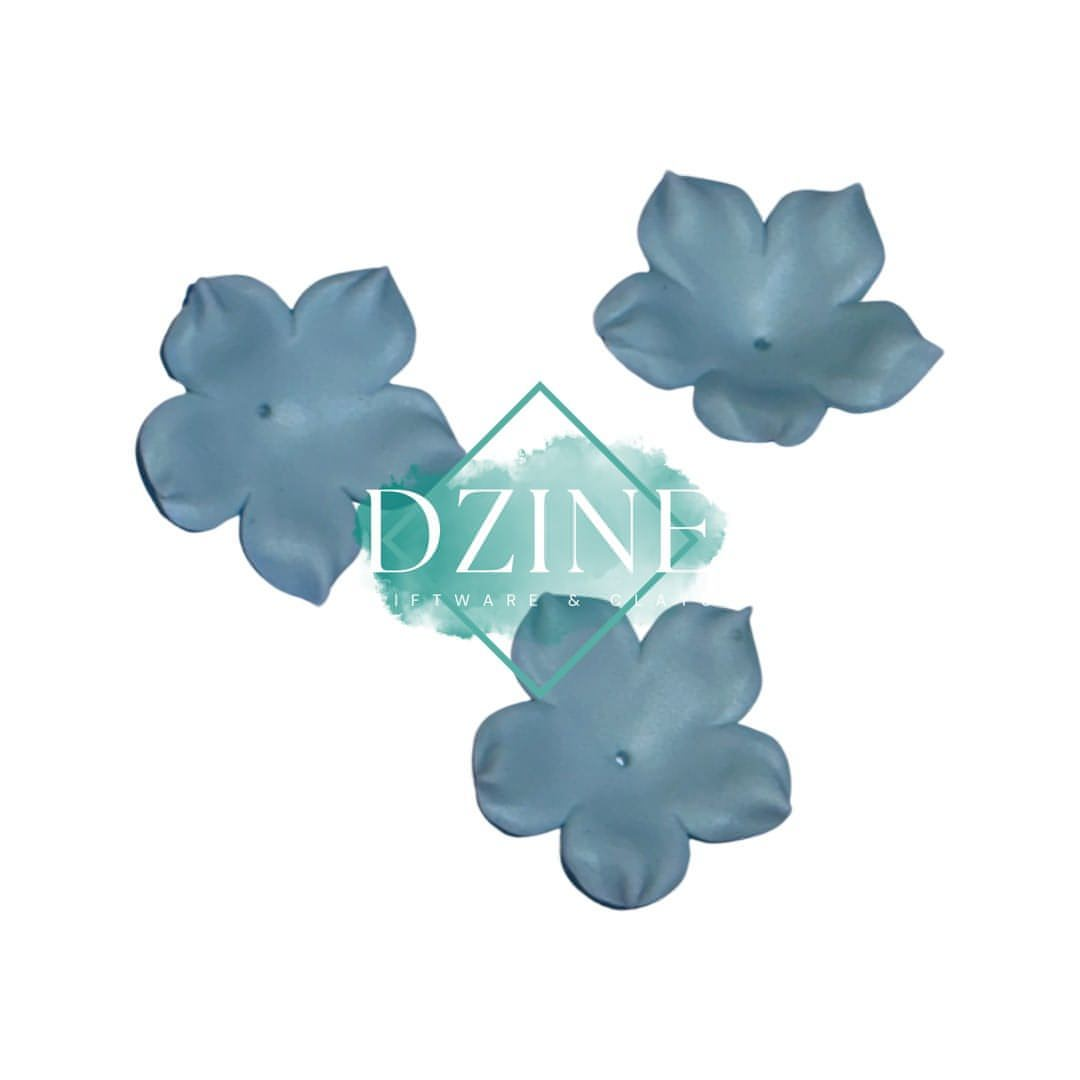 Small Light blue Flower 3pk (2cm)