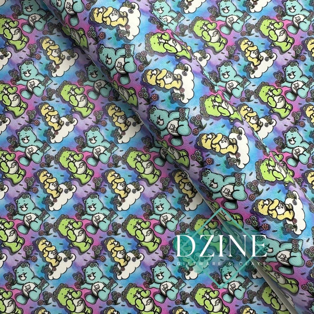 Cute bears on clouds