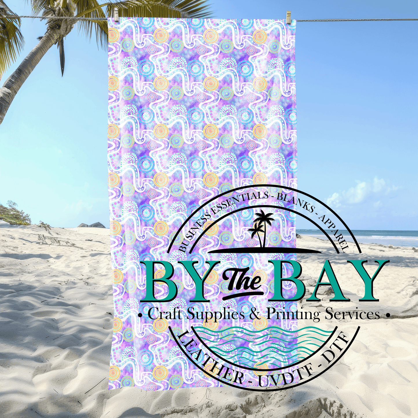 Illuka purple Beach Towel