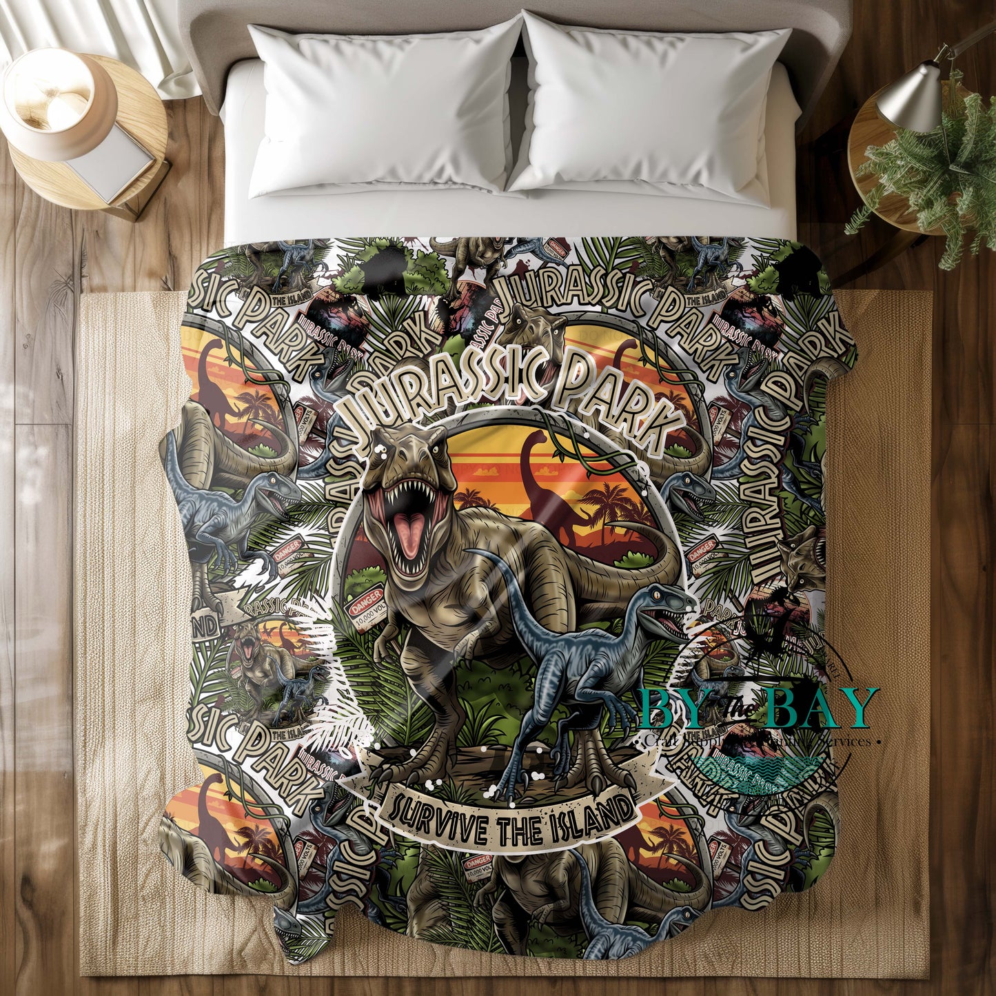 Jurrasic Squish Minky Blankets (Various Sizes)