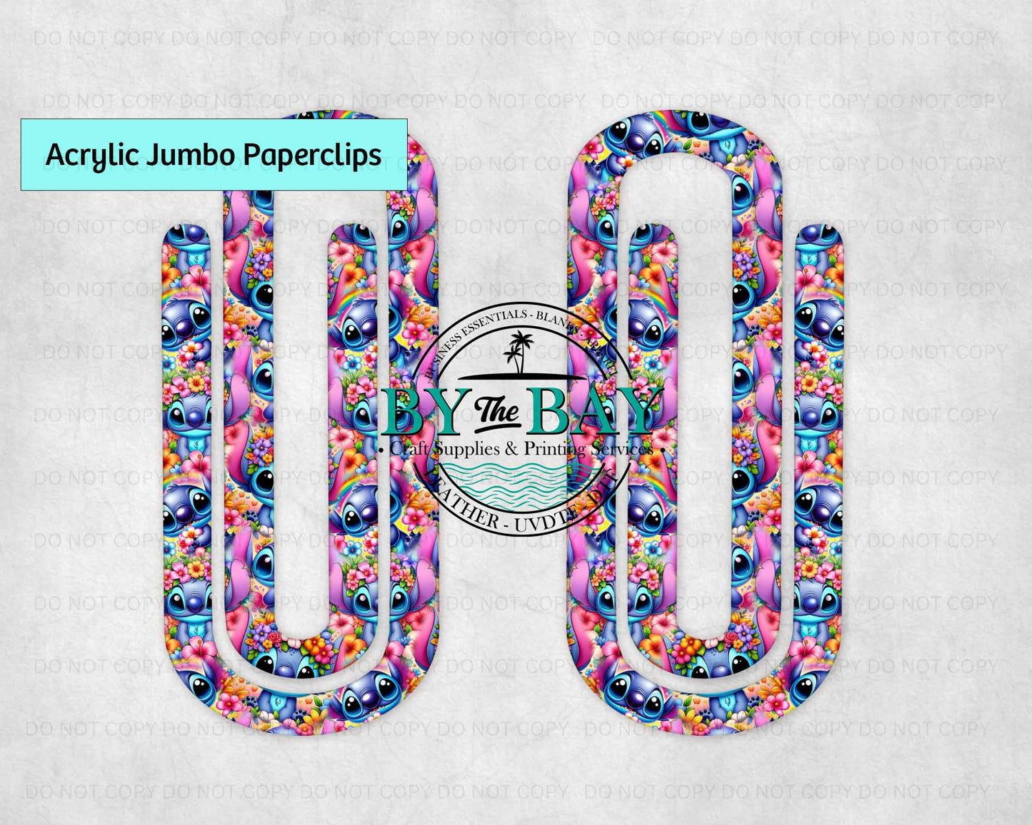 Jumbo Paper Clips 3mm thick (acrylic blanks)