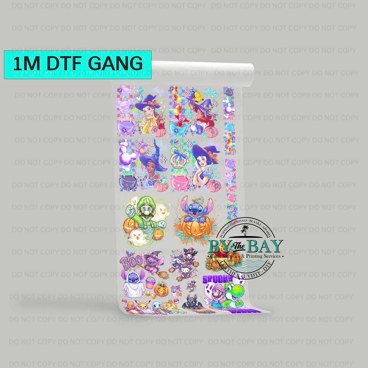 HALLOWEEN KIDS 1 Pre-designed 1m DTF Gang Sheet