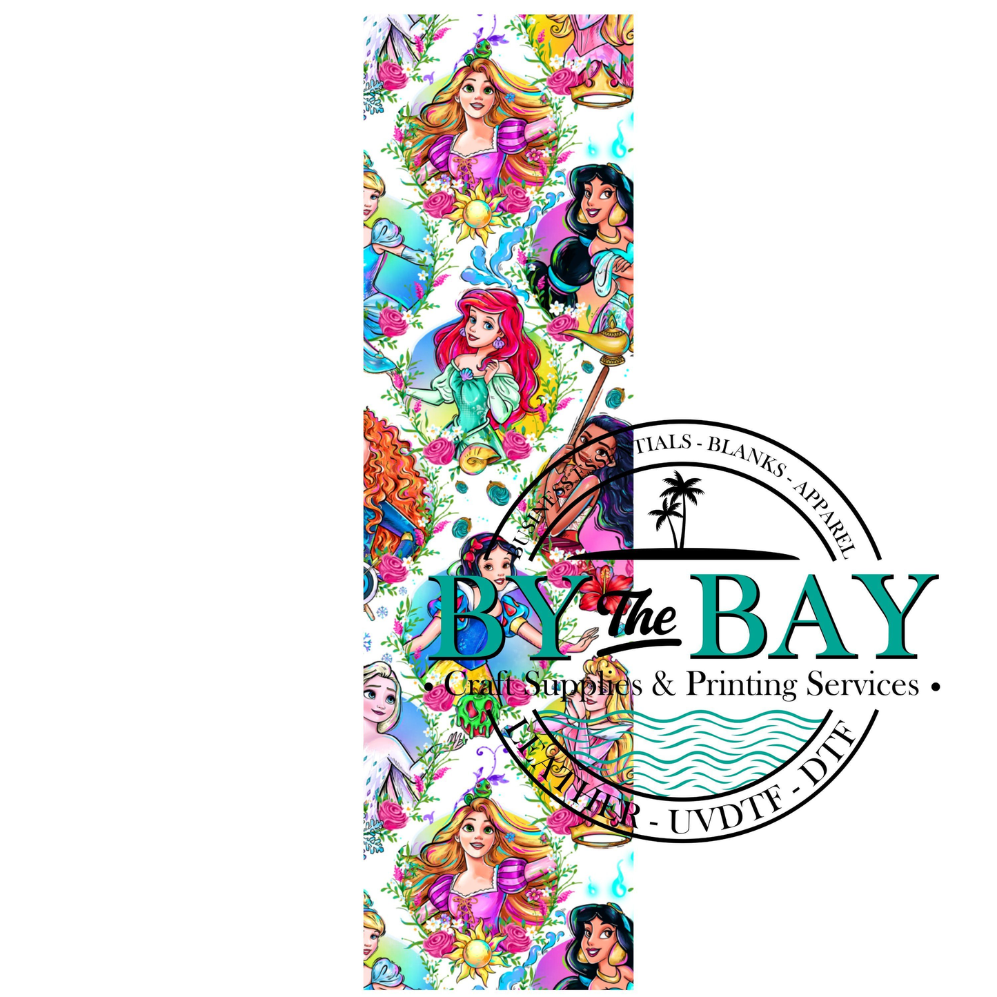 Watercolour Princess Bookmark Decal