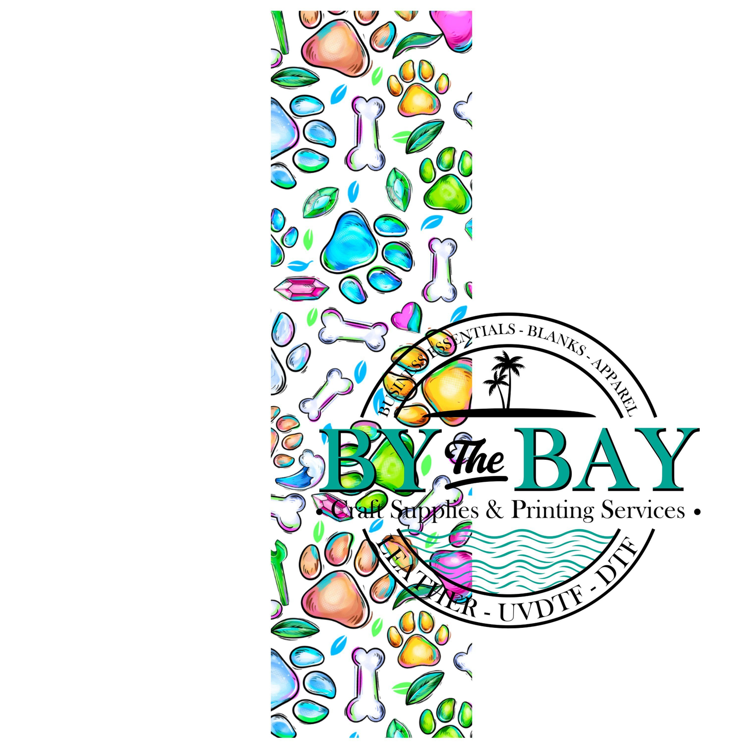 Paw Colour Bookmark Decal