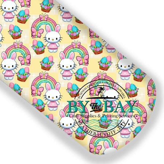 Kitty Basket Yellow Check