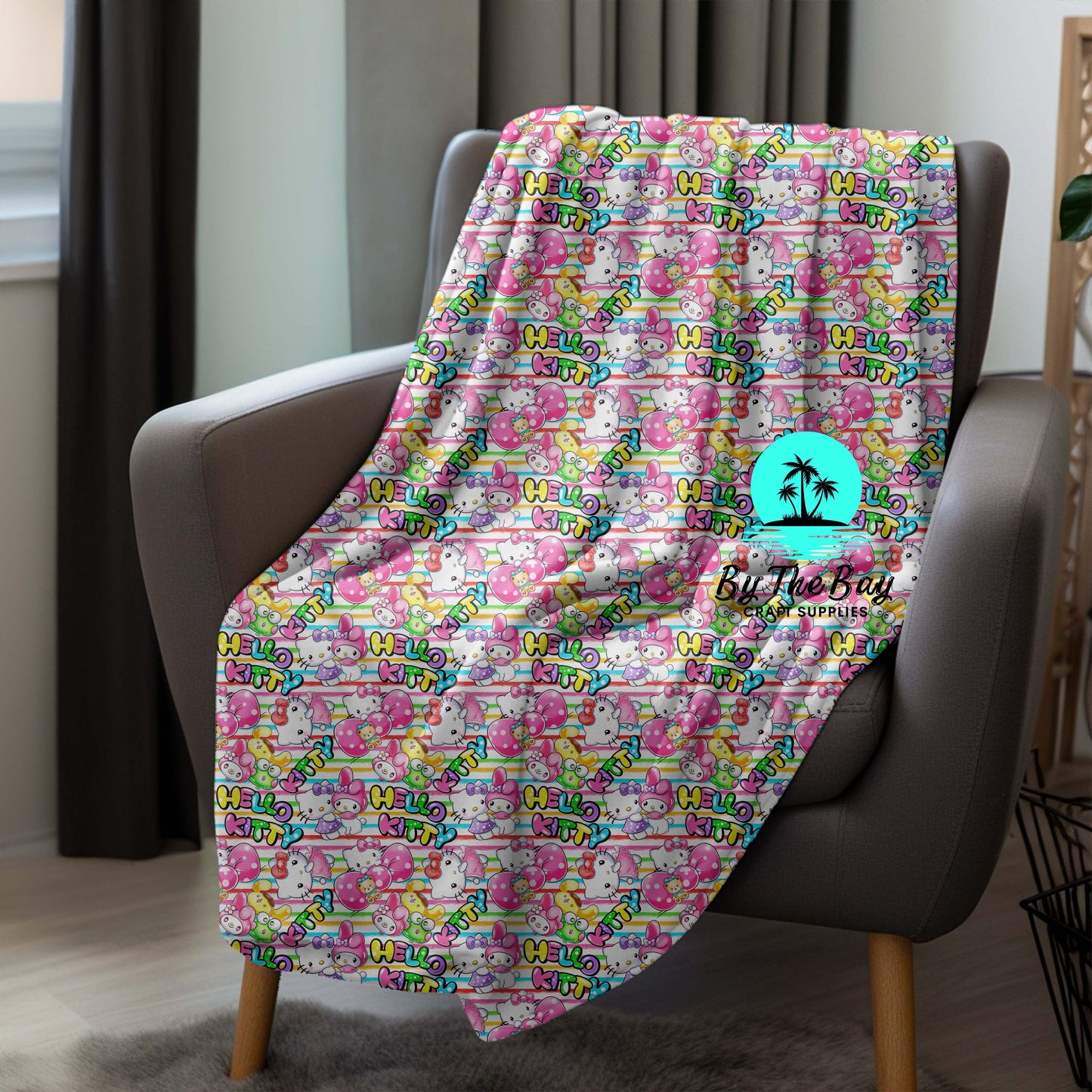 Kitty Stripe Blanket