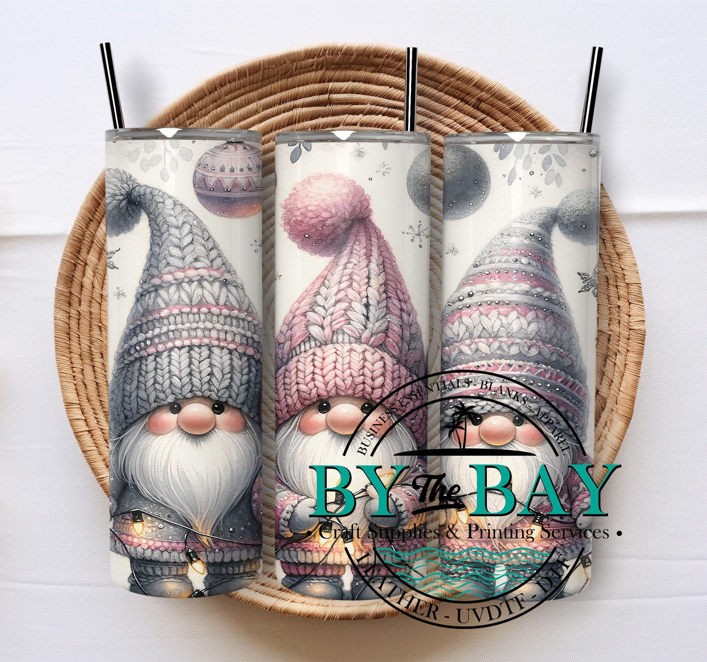 Knitted gnomes 20oz SUB tumbler print