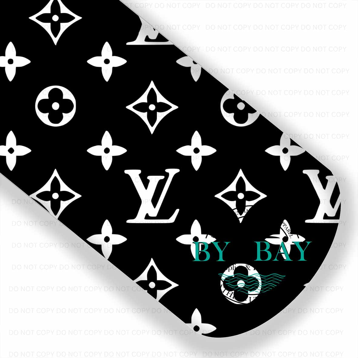 LV Black & White Flower