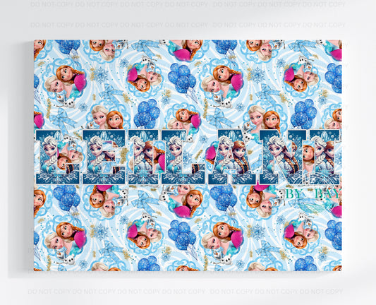 Snow Princess Custom NAME photo prints (Various Sizes)