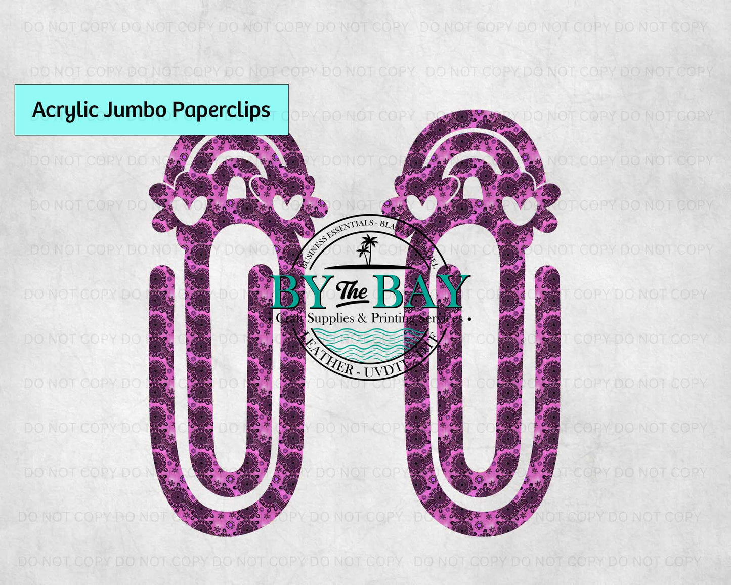 Jumbo Paper Clips 2mm thick (acrylic blanks)