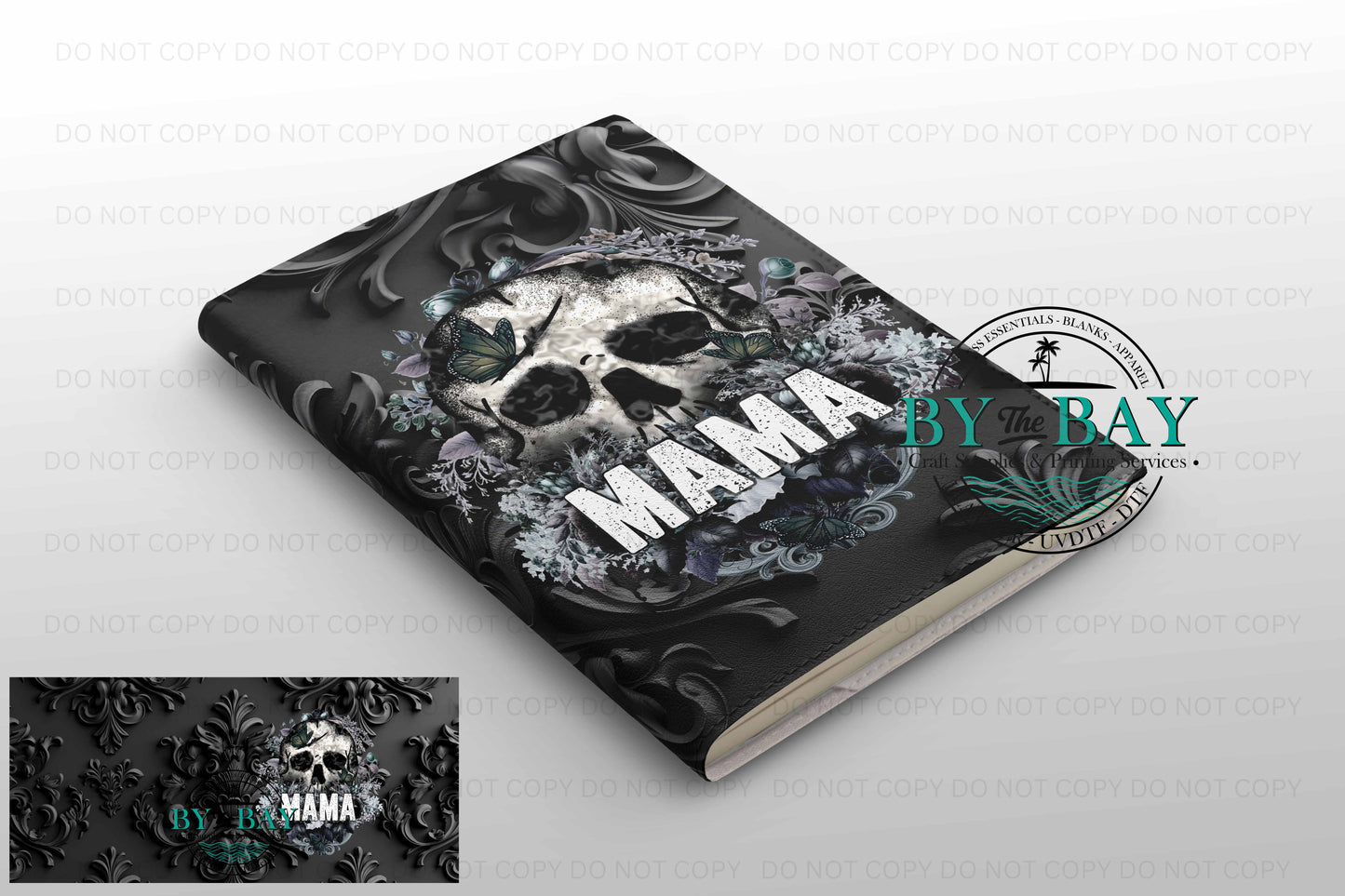 Mama Skull 3D - Ready made notepad Cover (Notepad & Pocket options available)