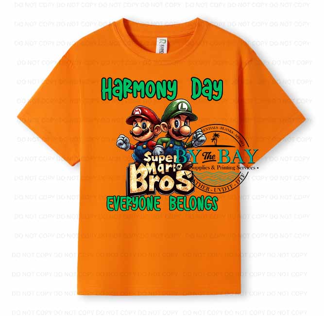 Gamer Brothers Harmony Day Kids Tees