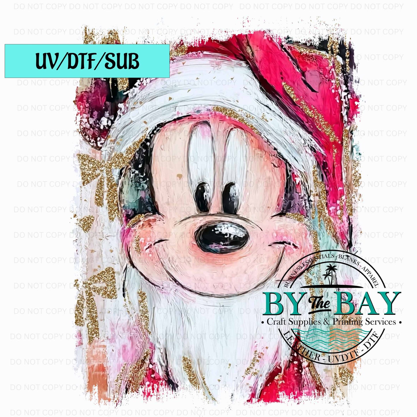 Mr Mouse Xmas UV/DTF/SUB Print