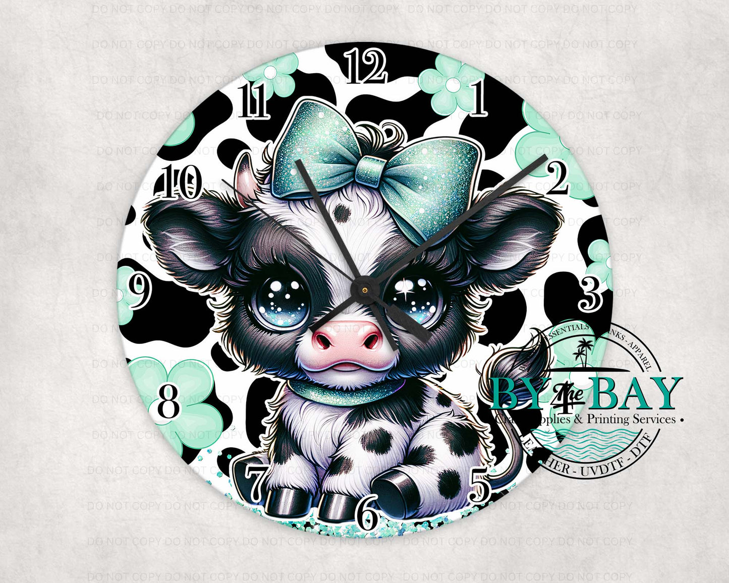 Mint Cow Clock