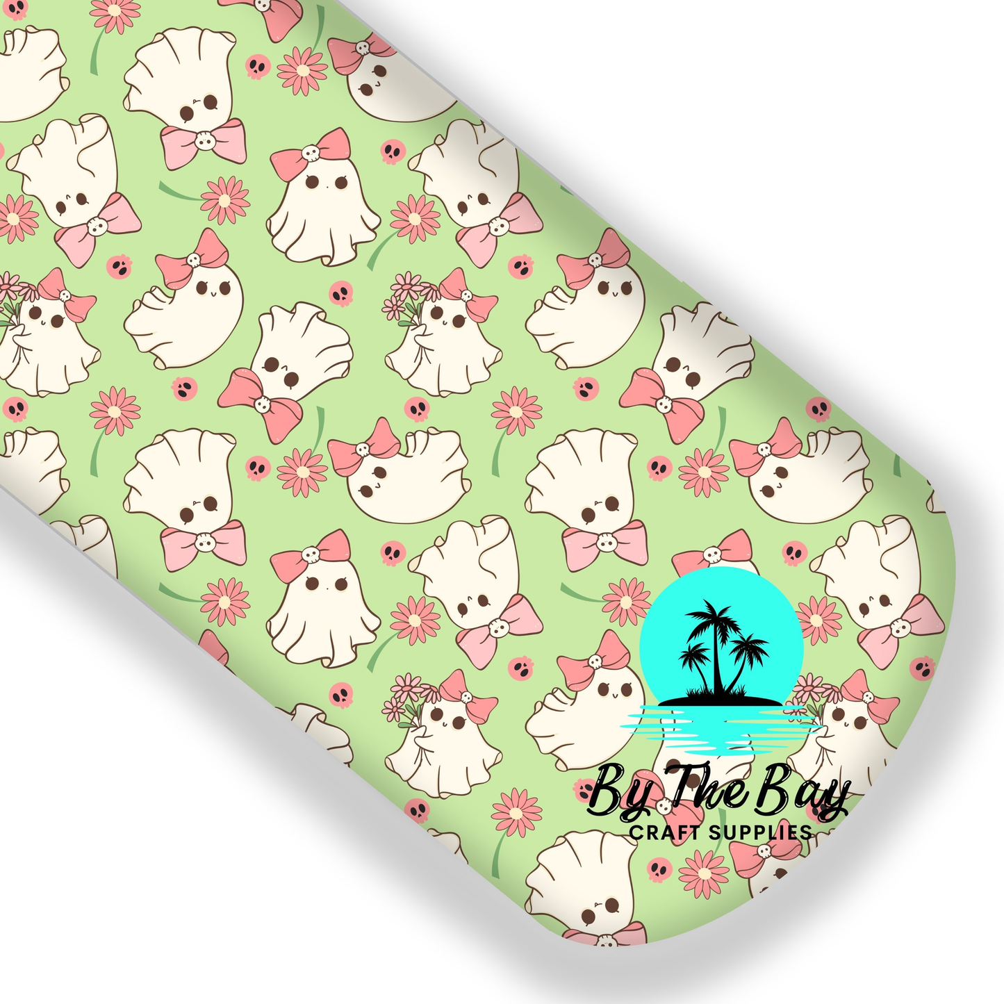 Cute Bow Boos - Green Faux Leatherette