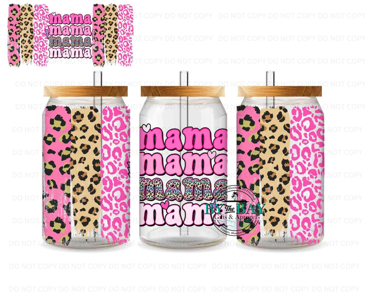 Mama Leopard Print 16oz Wrap