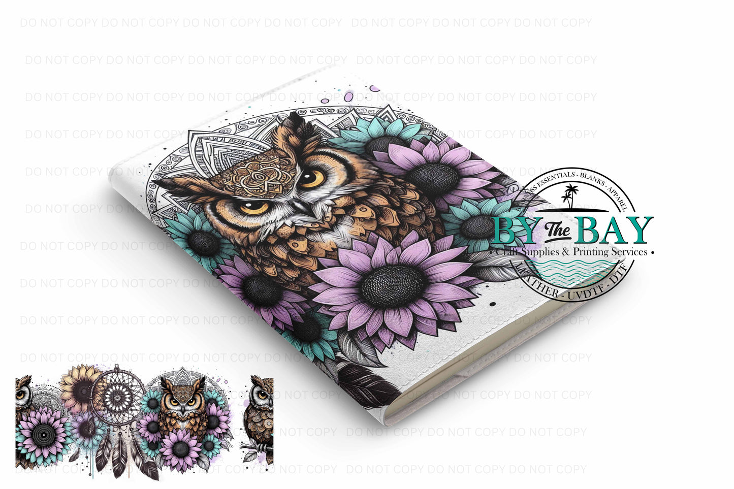 Mandala Owls - Ready made notepad Cover (Notepad & Pocket options available)