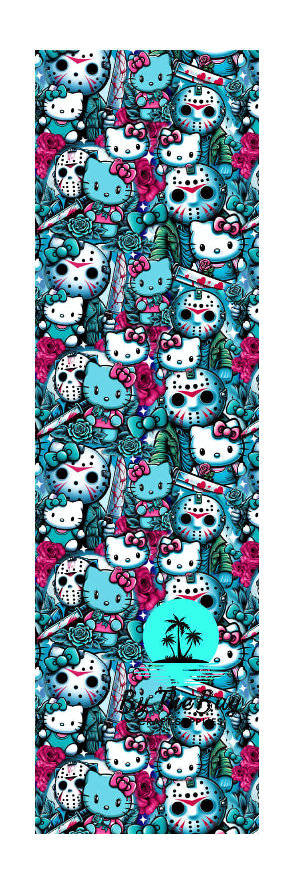 Masked Kitty Bookmark Decal