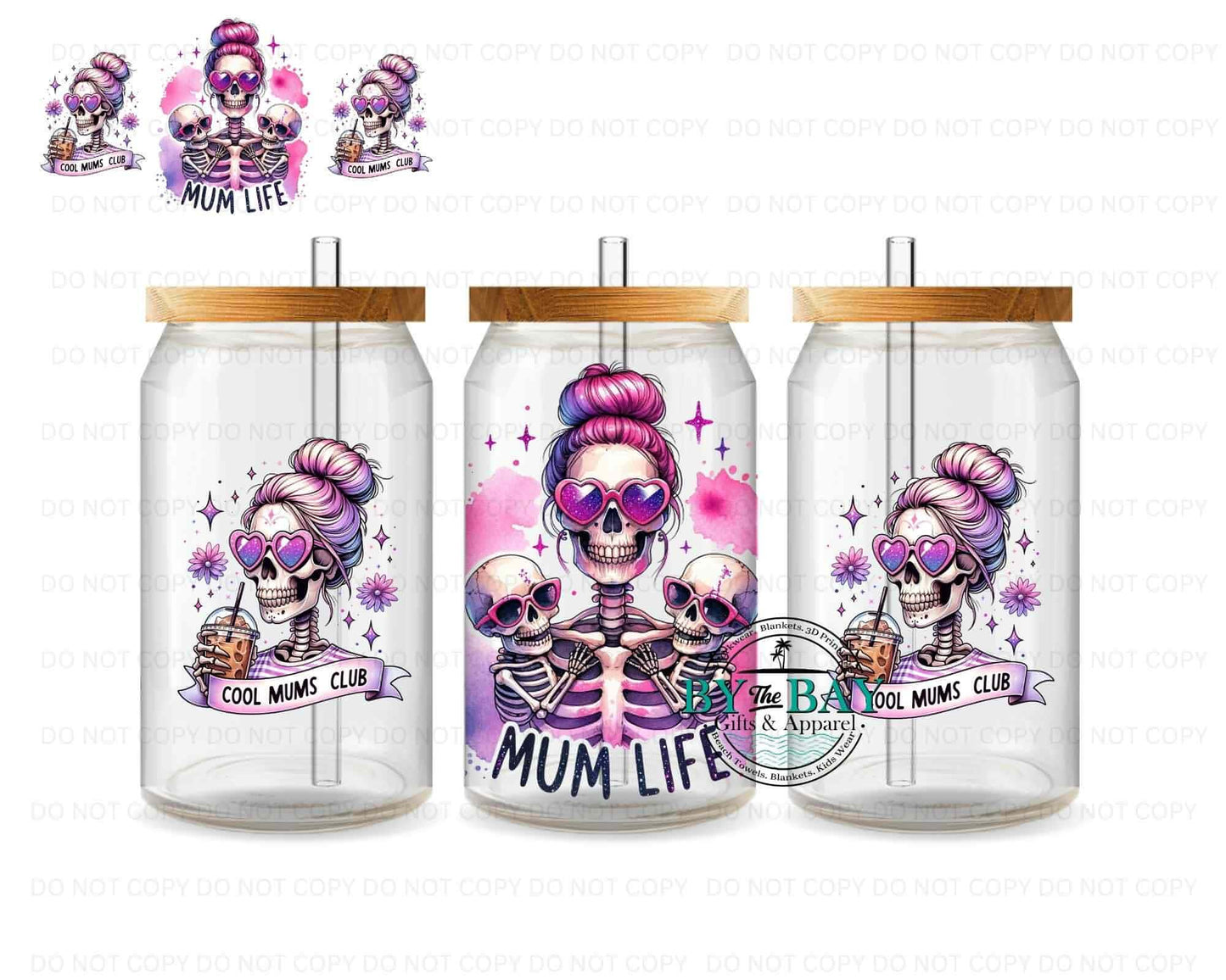 Mum Life 16oz wrap