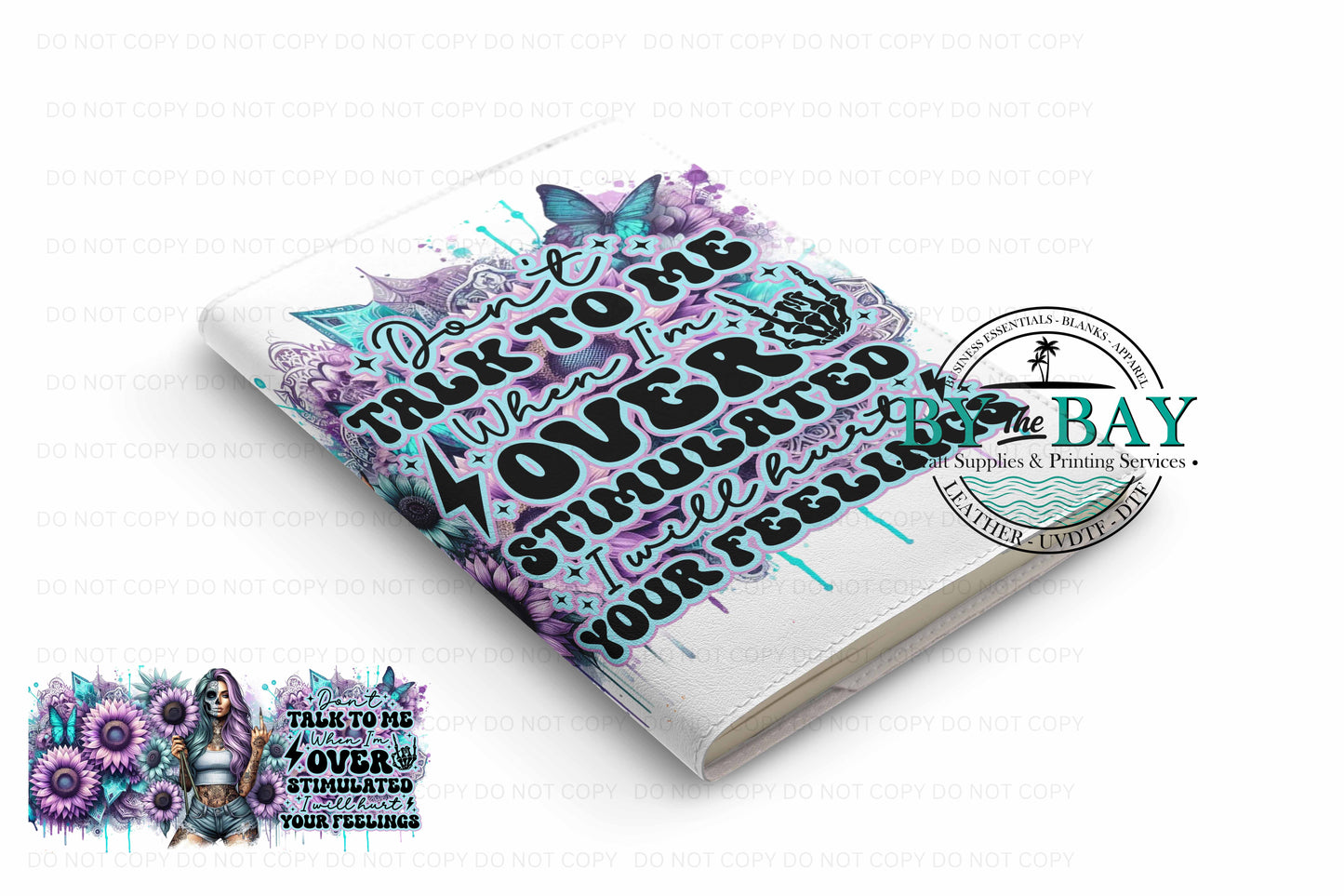 Over stimulated - Ready made notepad Cover (Notepad & Pocket options available)