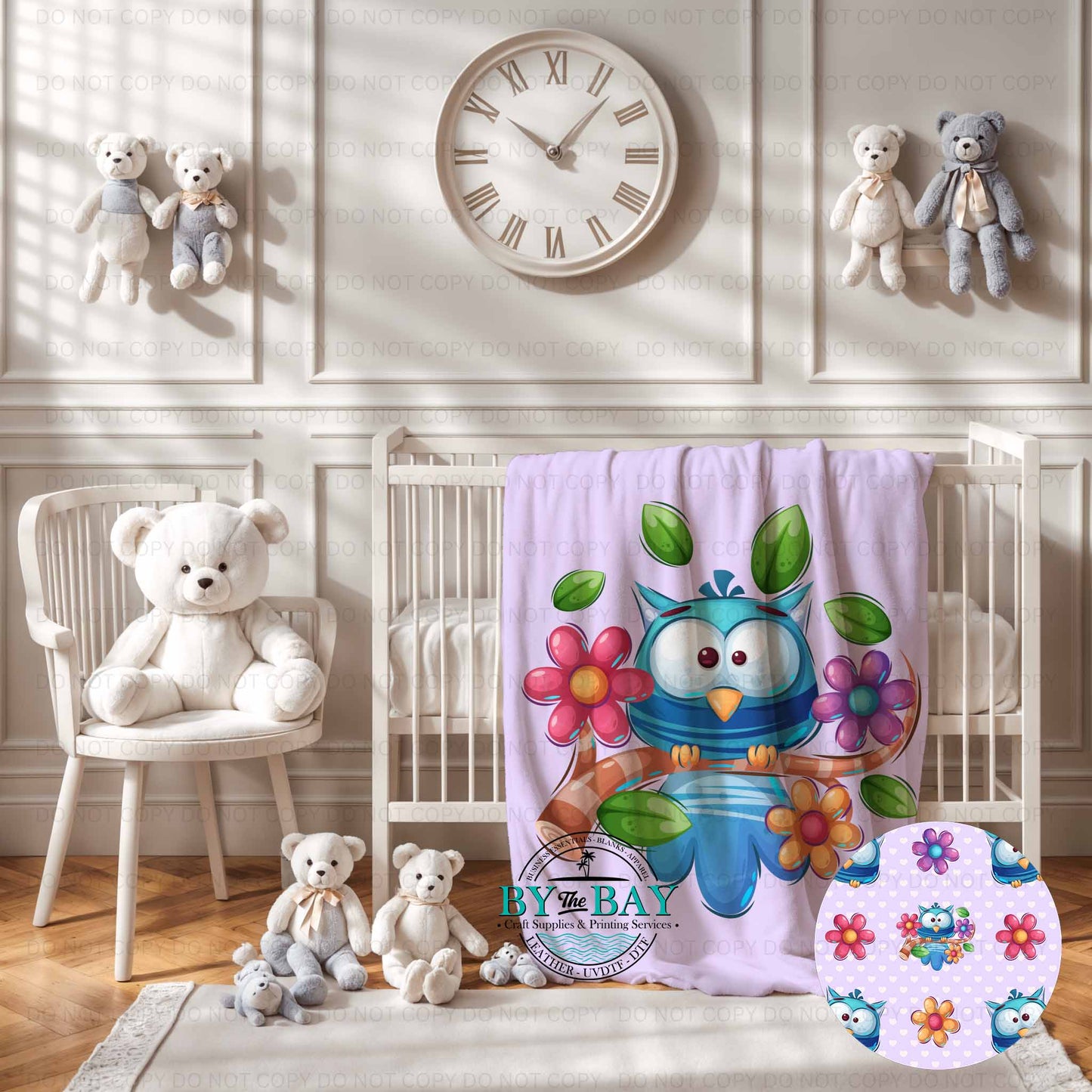 Purple Owl Squish Blanket
