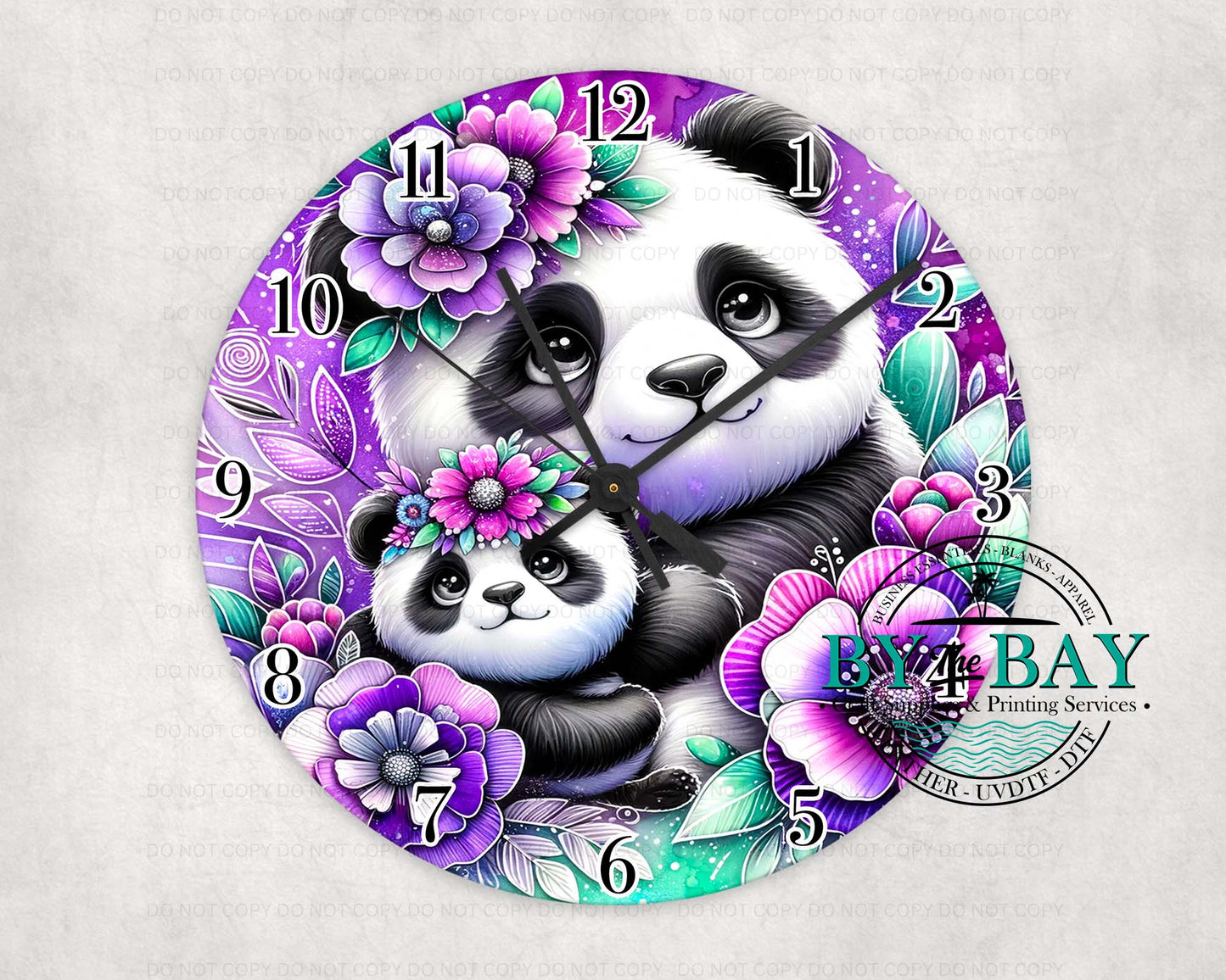 Panda Mum Clock