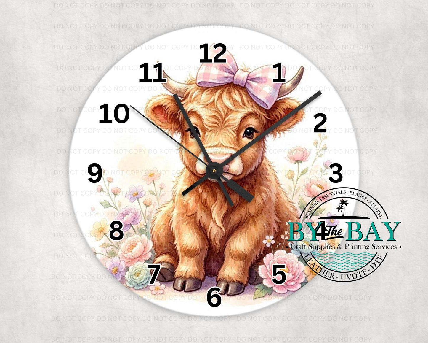 Pastel Highland Clock
