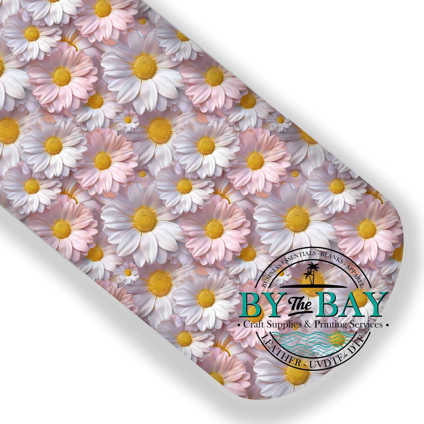 Pink & White Daises 3D