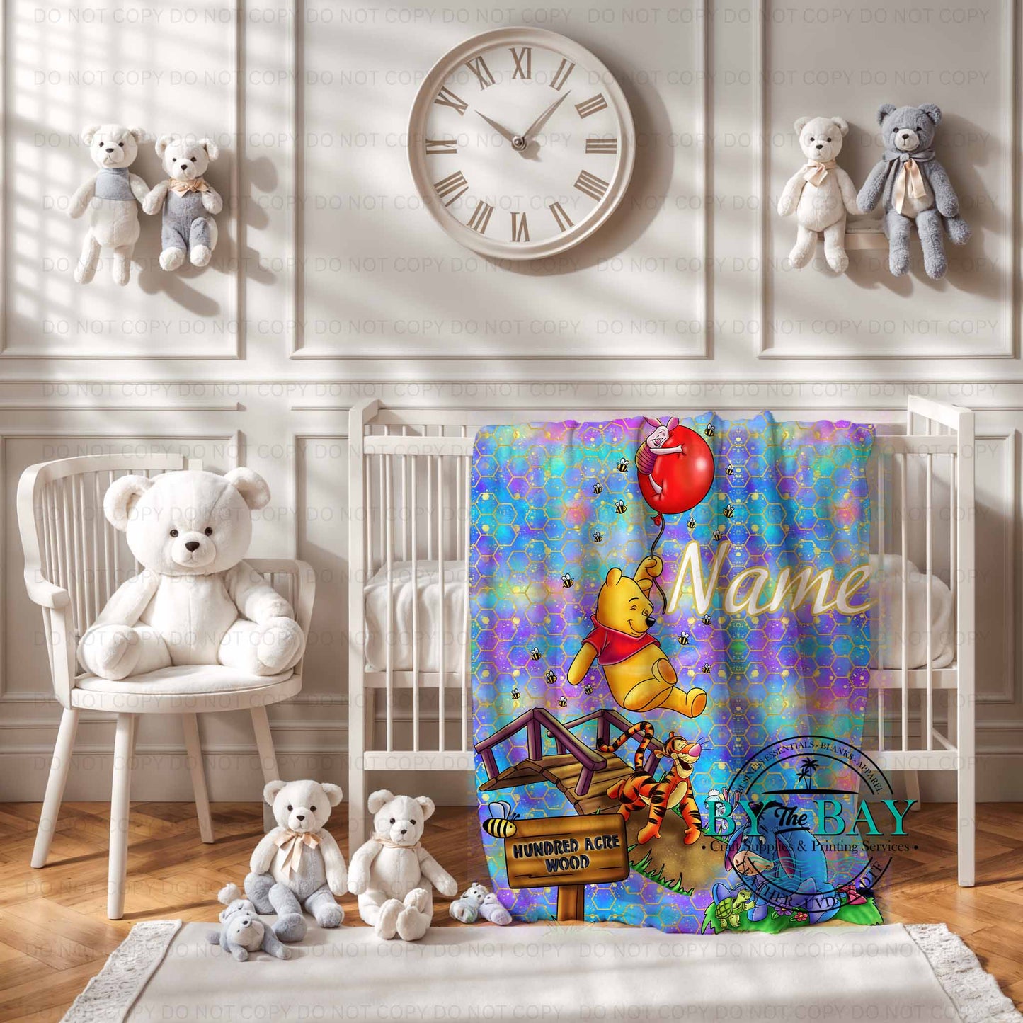 Honey Bear Balloon Squish Blanket