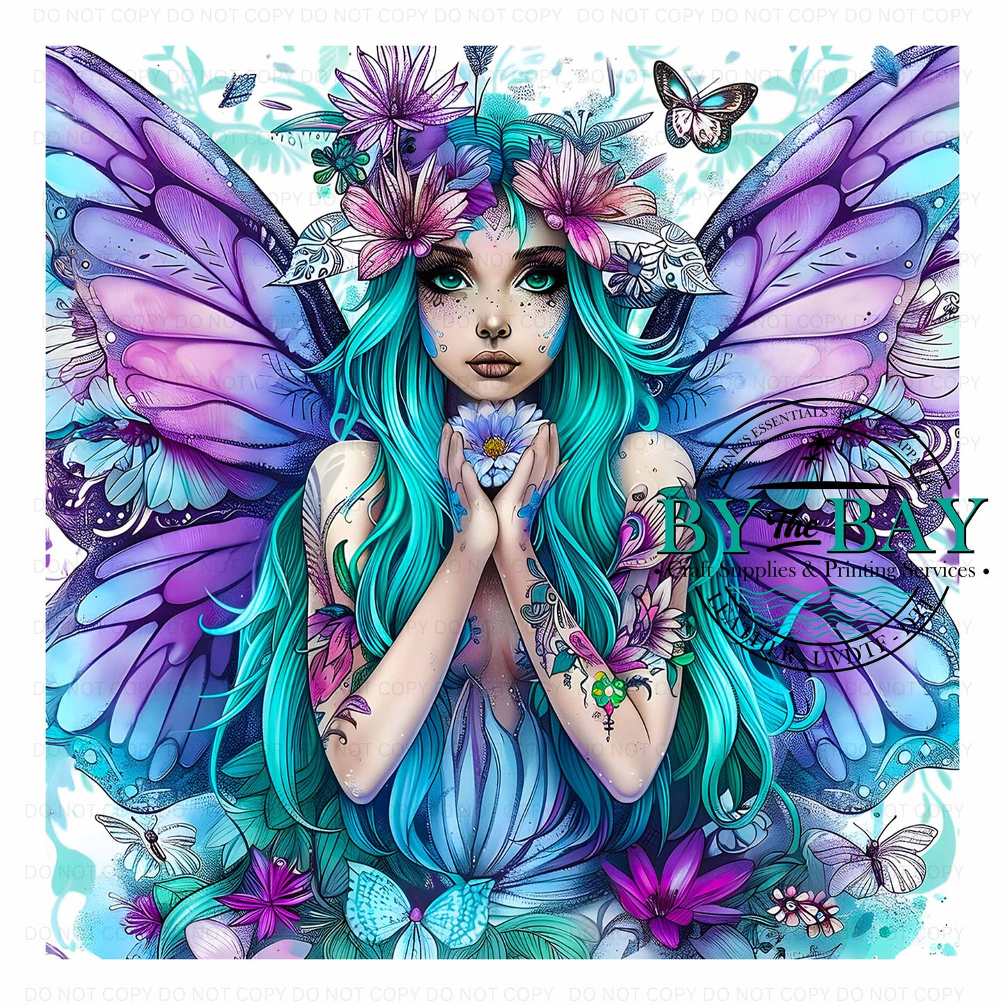 Purple Blue Fairy Panel (Various Sizes)