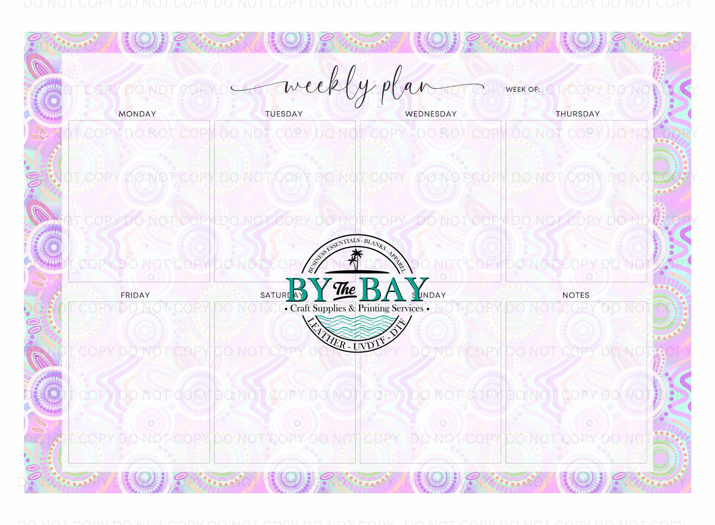 A3 Weekly Planners - HDs Purple Gathering