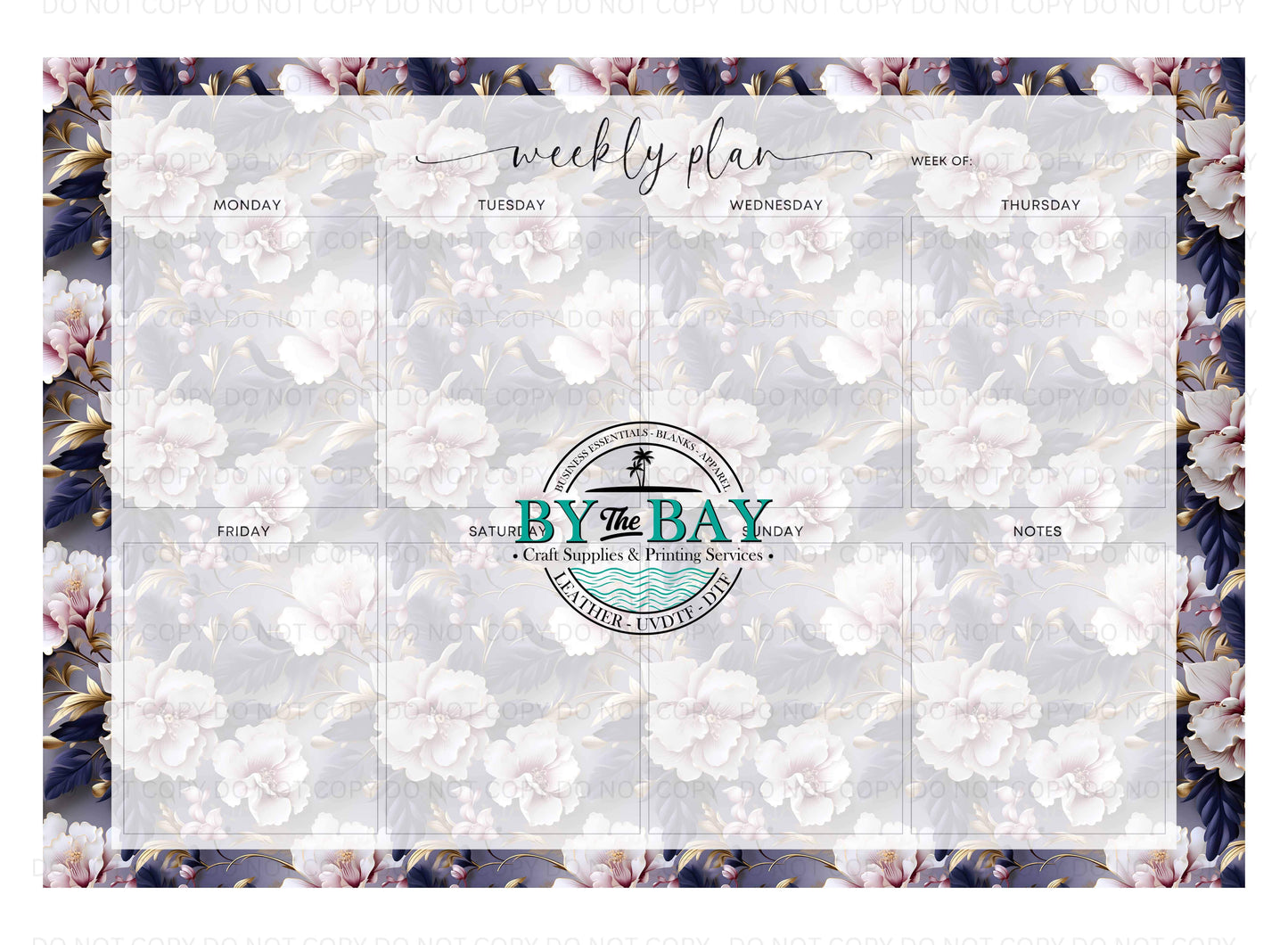 A3 Weekly Planners - Purple Orchids