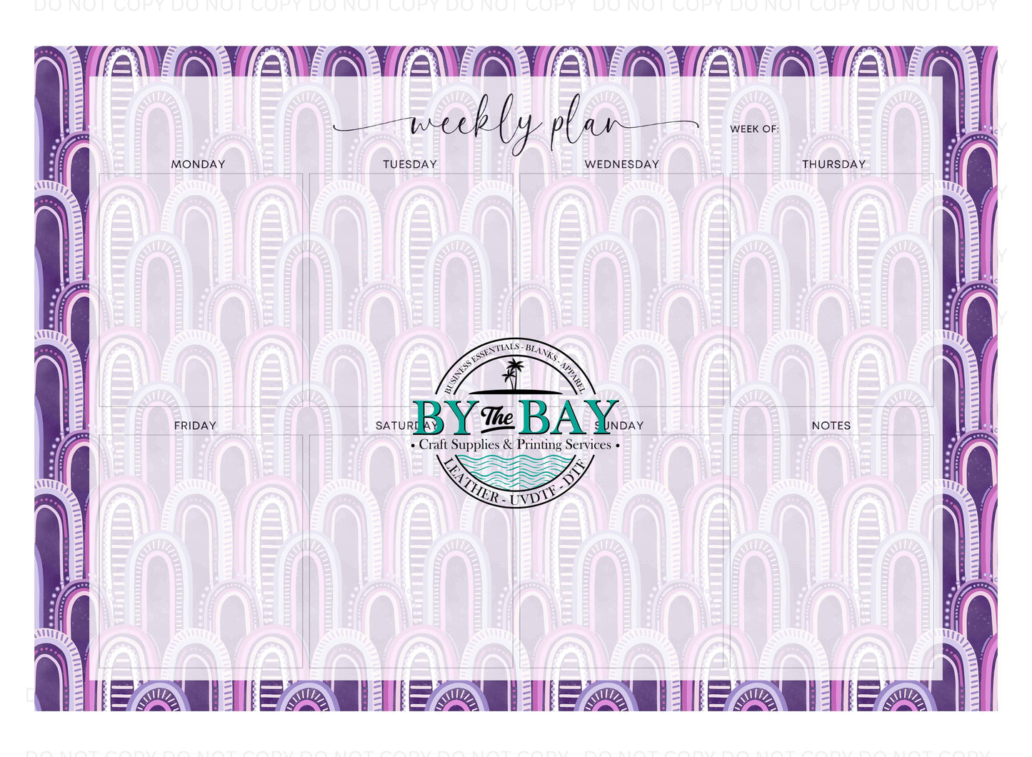 A3 Weekly Planners - HDs Sandhills Purple