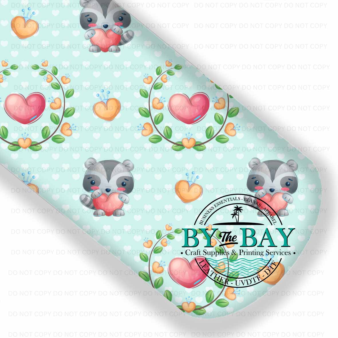 Racoons with hearts