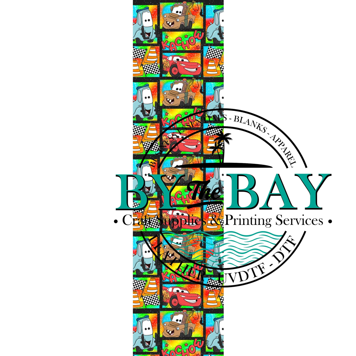 Rainbow Cars Bookmark Decal