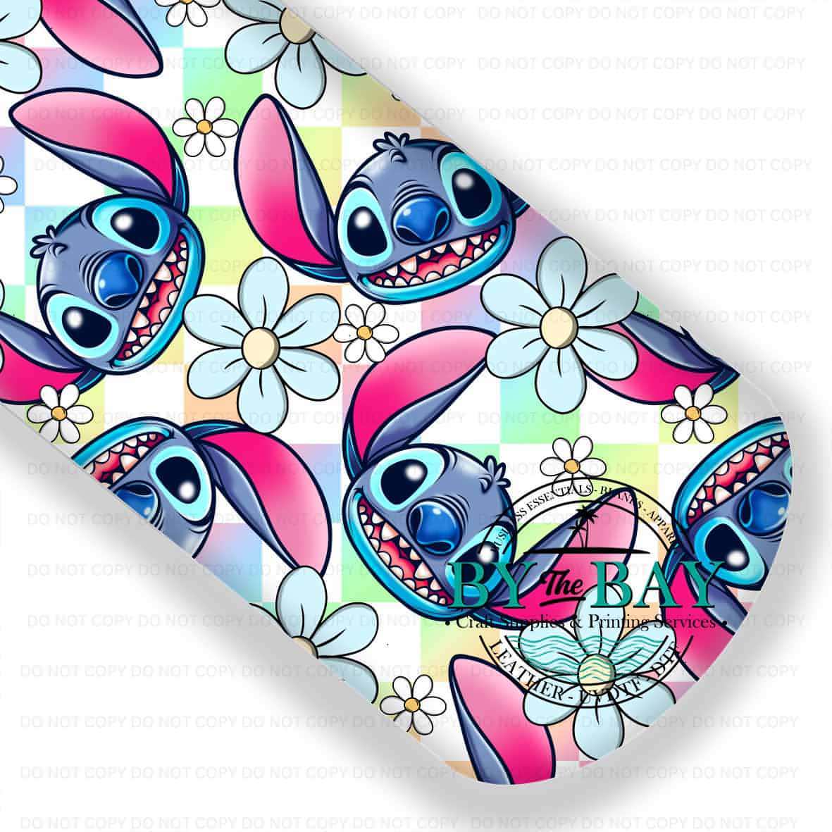 Blue Alien Rainbow Checks