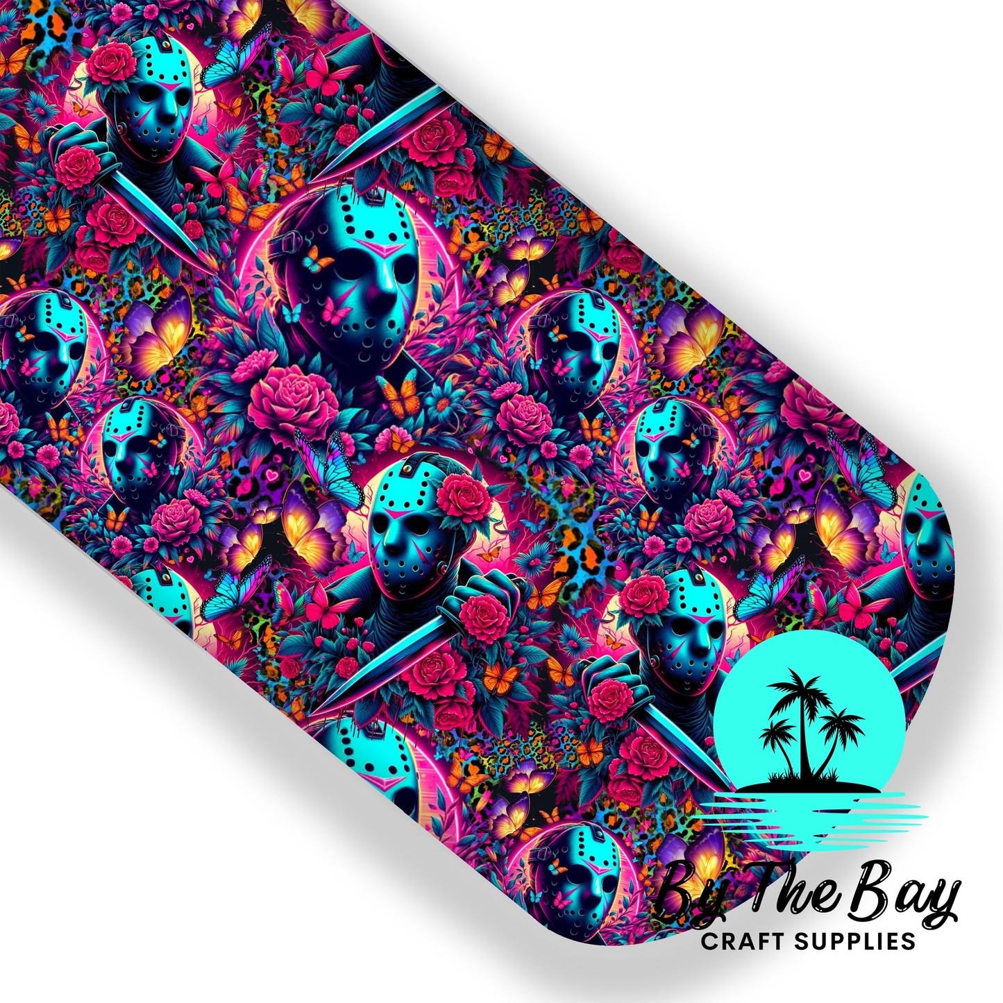 Masked Flowers Faux Leatherette