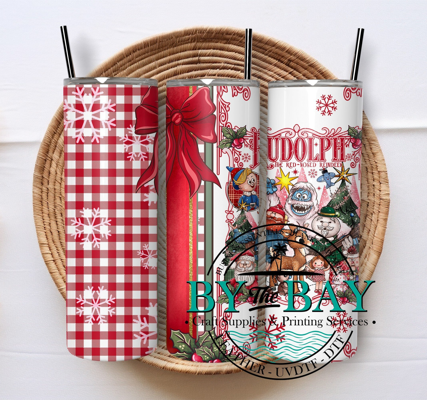 Rudolph Wrap 20oz SUB Tumbler Print