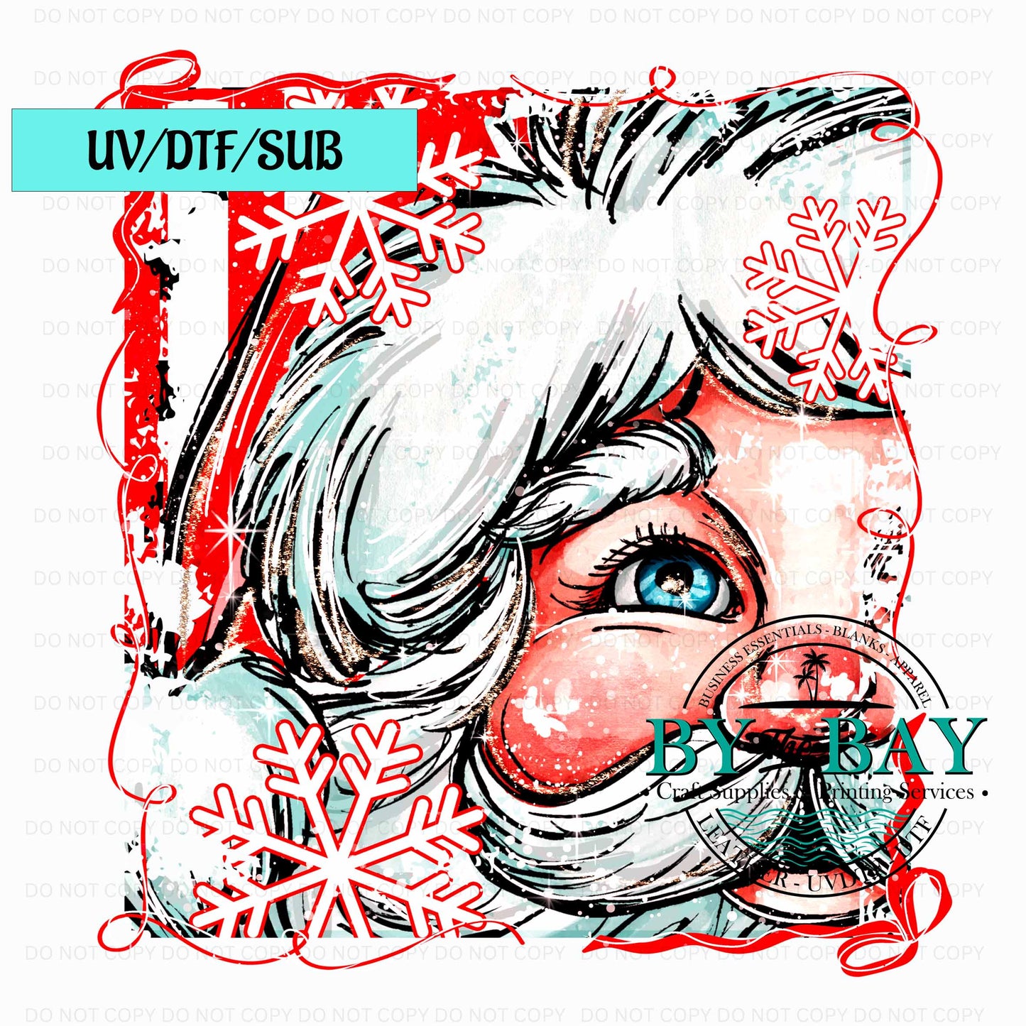 Santa UV/DTF/SUB Print
