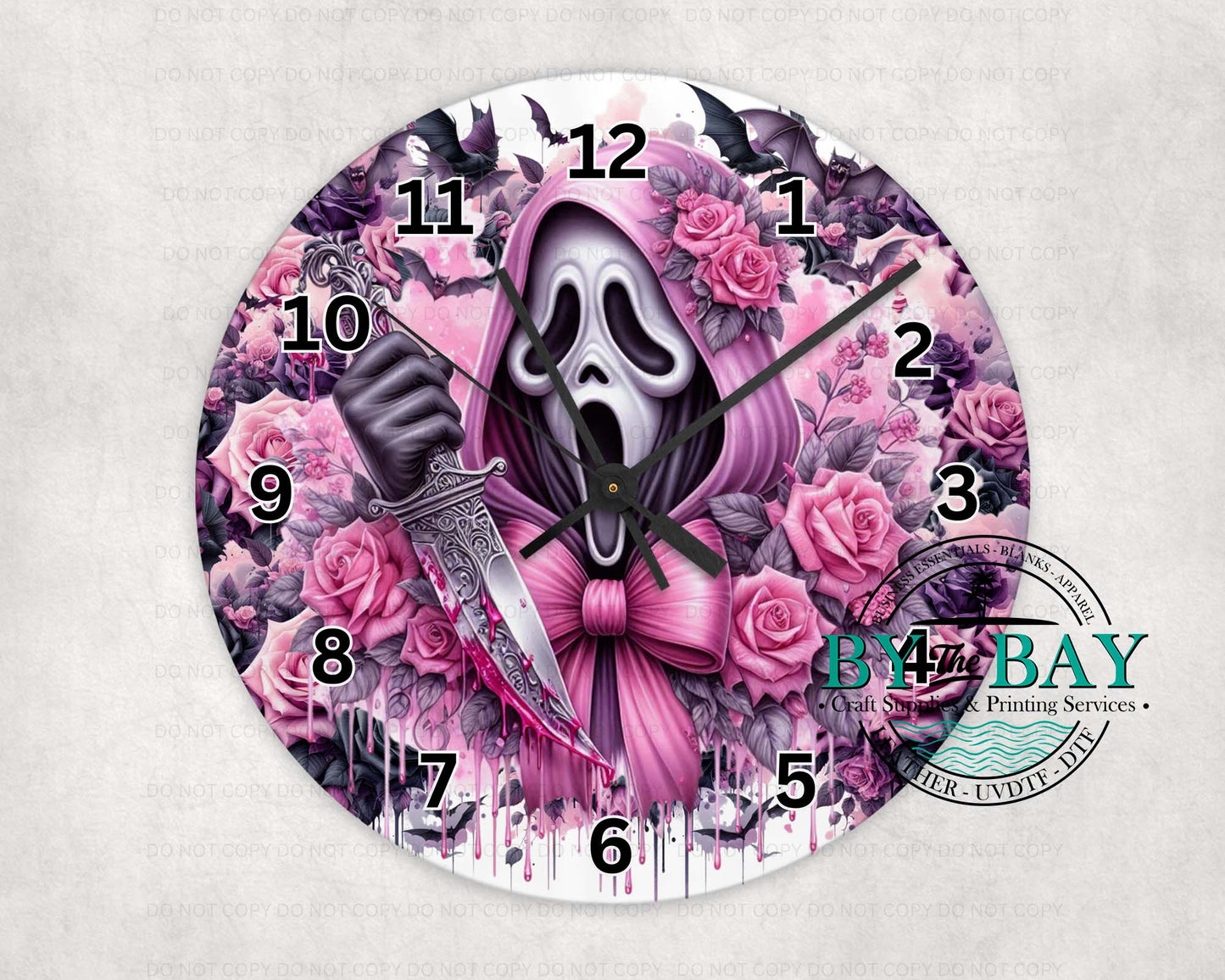 Scream Pink Clock