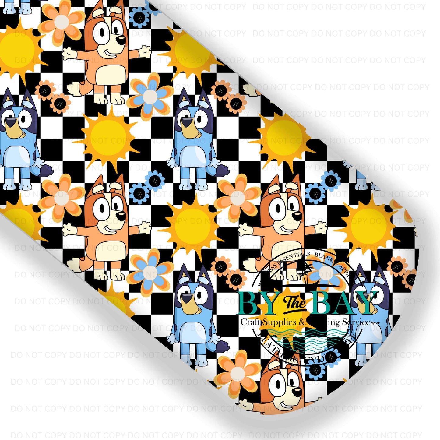 Summer Blue Dog Black Checks