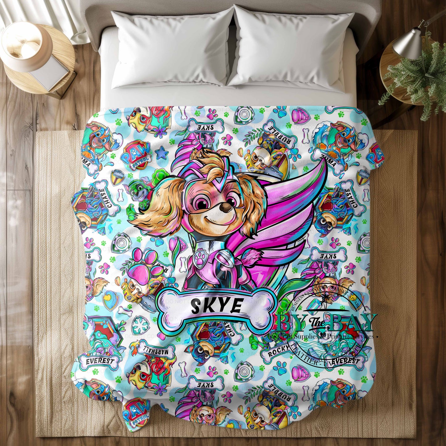 PP Pink Dog Squish Minky Blankets (Various Sizes)